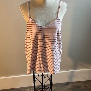 Universal Thread Red and White Striped Camisole